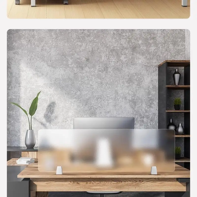 Перегородка для рабочего стола матовая прозрачная перегородка размера