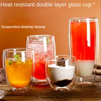 double glass coffee cup heat resistant glass milk whiskey tea cup official brand boussac drinkware drinking cup kitchen supplies