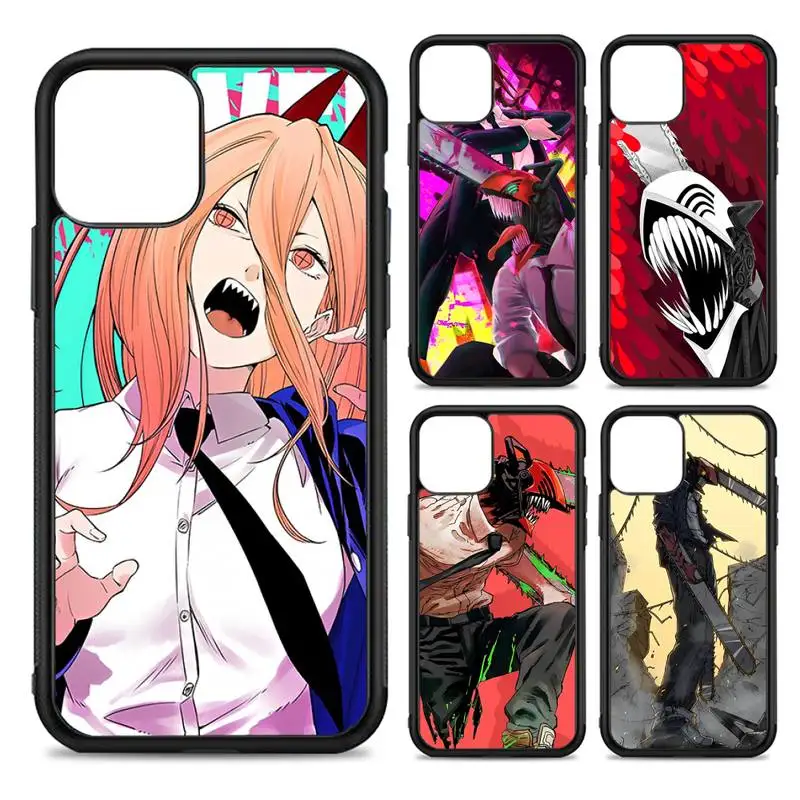 

Chainsaw Man Anime Makima Phone Case Silicone PC+TPU Case for iPhone 11 12 13 Pro Max 8 7 6 Plus X SE XR Hard Fundas