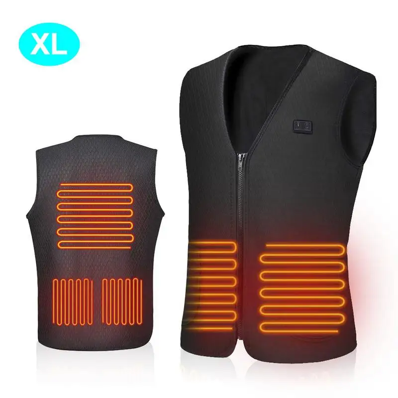 

Electric Heating Vest Adjustable USB Charging Heated Warm Vest For Outdoor Camping Hiking Golf Thermal Cloth Jacket Clothing New