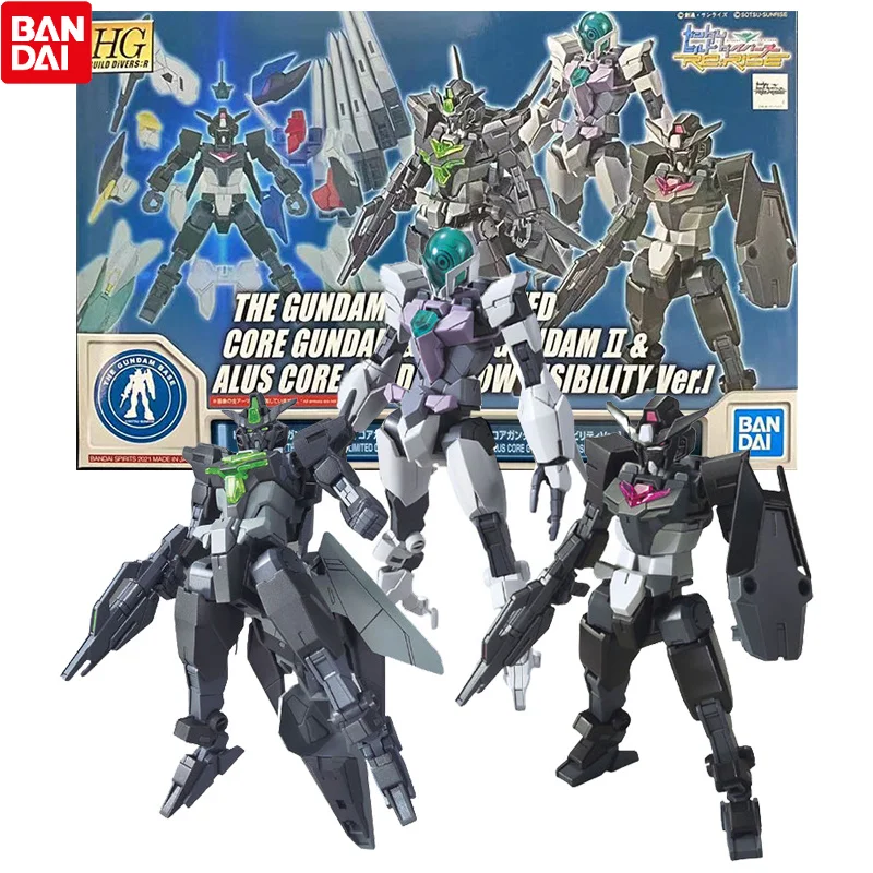 

Bandai Genuine Gundam Model Kit Anime Figure HGBD Core 1 2 Alus Core Low Visibility Gunpla Anime Action Figure Toys for Children