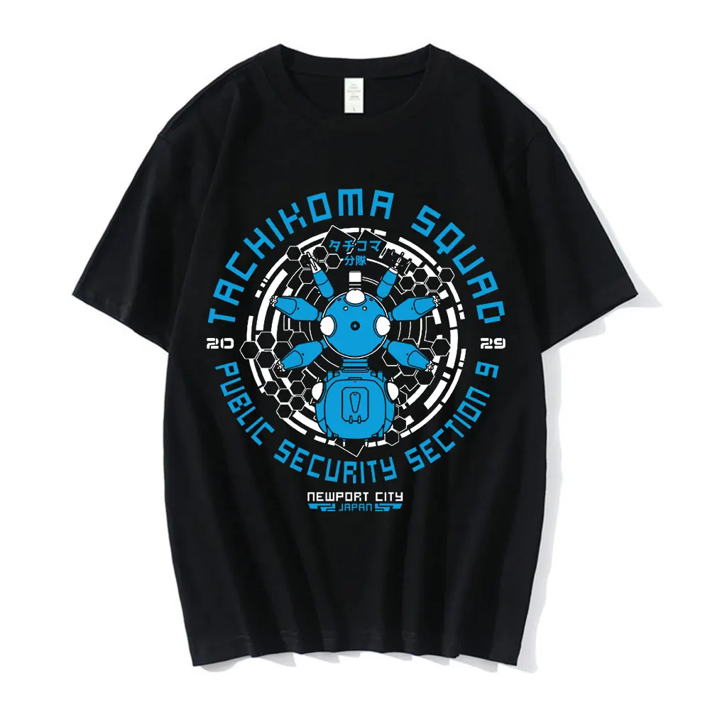 

Футболка мужская хлопковая с коротким рукавом, ретро призрак в стиле ретро, с рисунком героев мультфильма манга тачикома, отряд Уокера, робо...