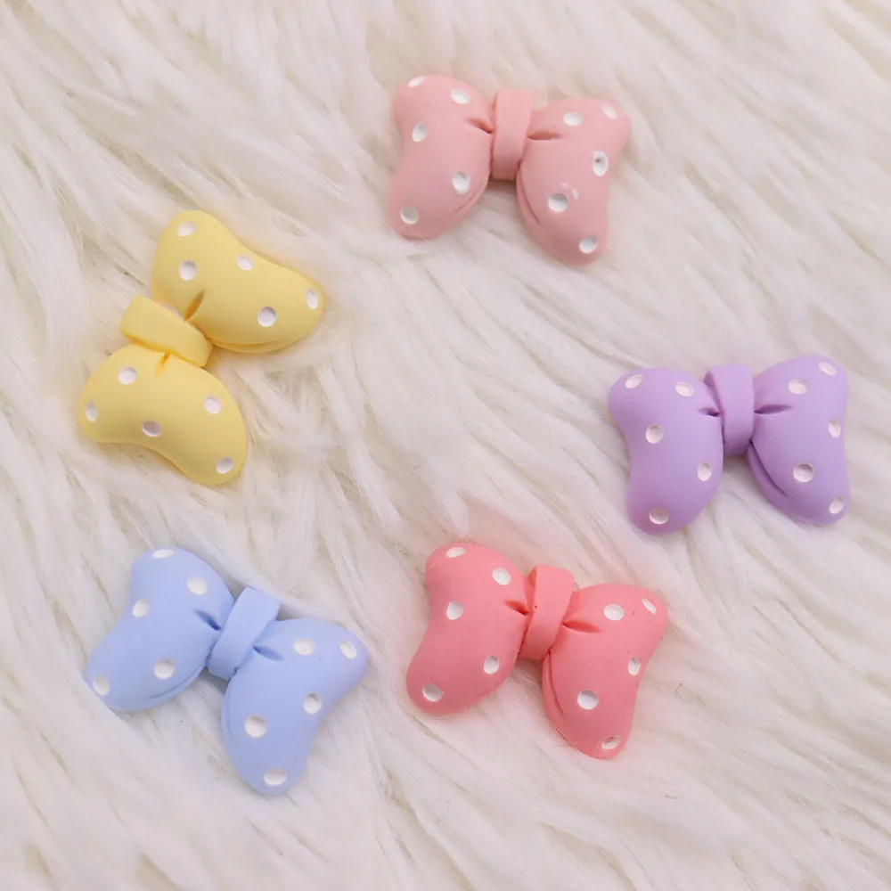 

10 шт., разноцветные кабошоны в виде банта