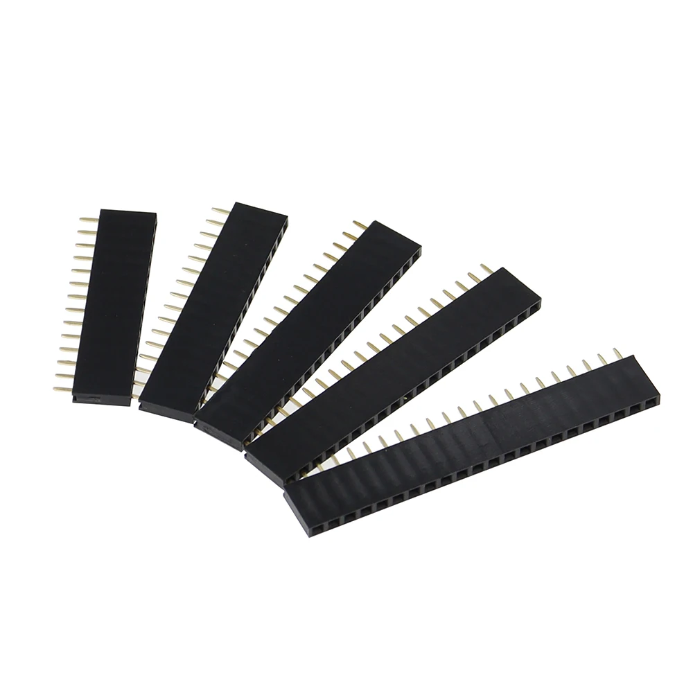 10 шт. однорядный штифт гнездовой разъем шаг 2 54 мм 1*2p 3p 4p 5p 6p 7p 8p 9p 10p 12p 14p 16p 18p 20p 22p 40p