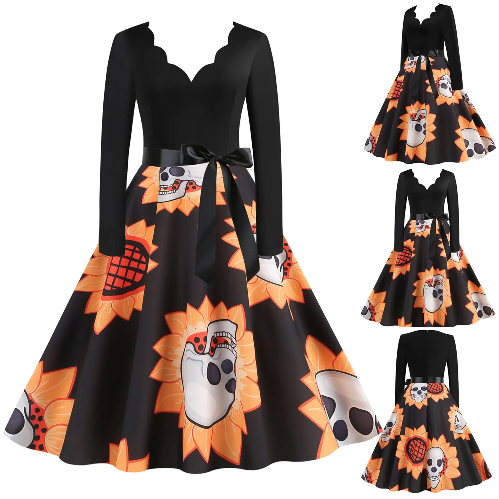 

Women Vintage Long Sleeve V Satin Formal Dresses for Women Strapless Bridesmaid Dresses for Women Midi Dresses for Women Winter