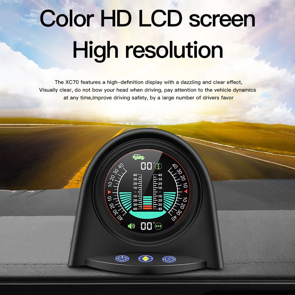 

X94 Car Intelligent Electronic Slope Meter Outdoor Off-road Vehicle Horizontal Slope Balancer Car HUD Head-up Display