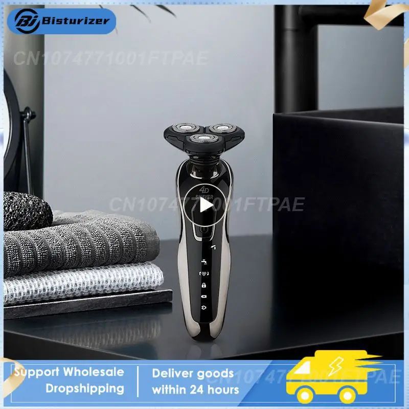 

1~5PCS Electric Shaver Rechargeable Waterproof Floating Heads Gentle Efficient Whole Body Waterproof Men's Razor