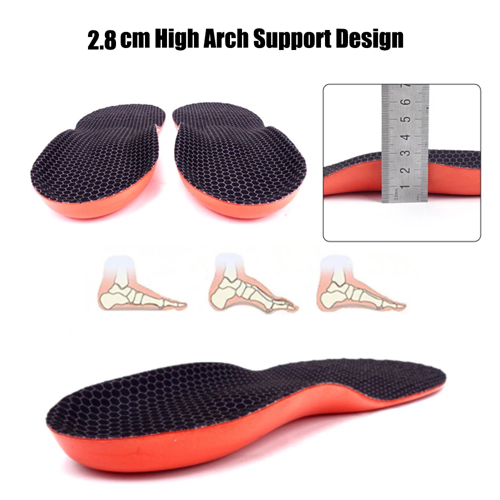 Premium Orthopedic Sports Insoles for Shoes Men Women Flat Foot Arch Support Plantar Fasciitis Insoles for Sneakers Shoe Sole
