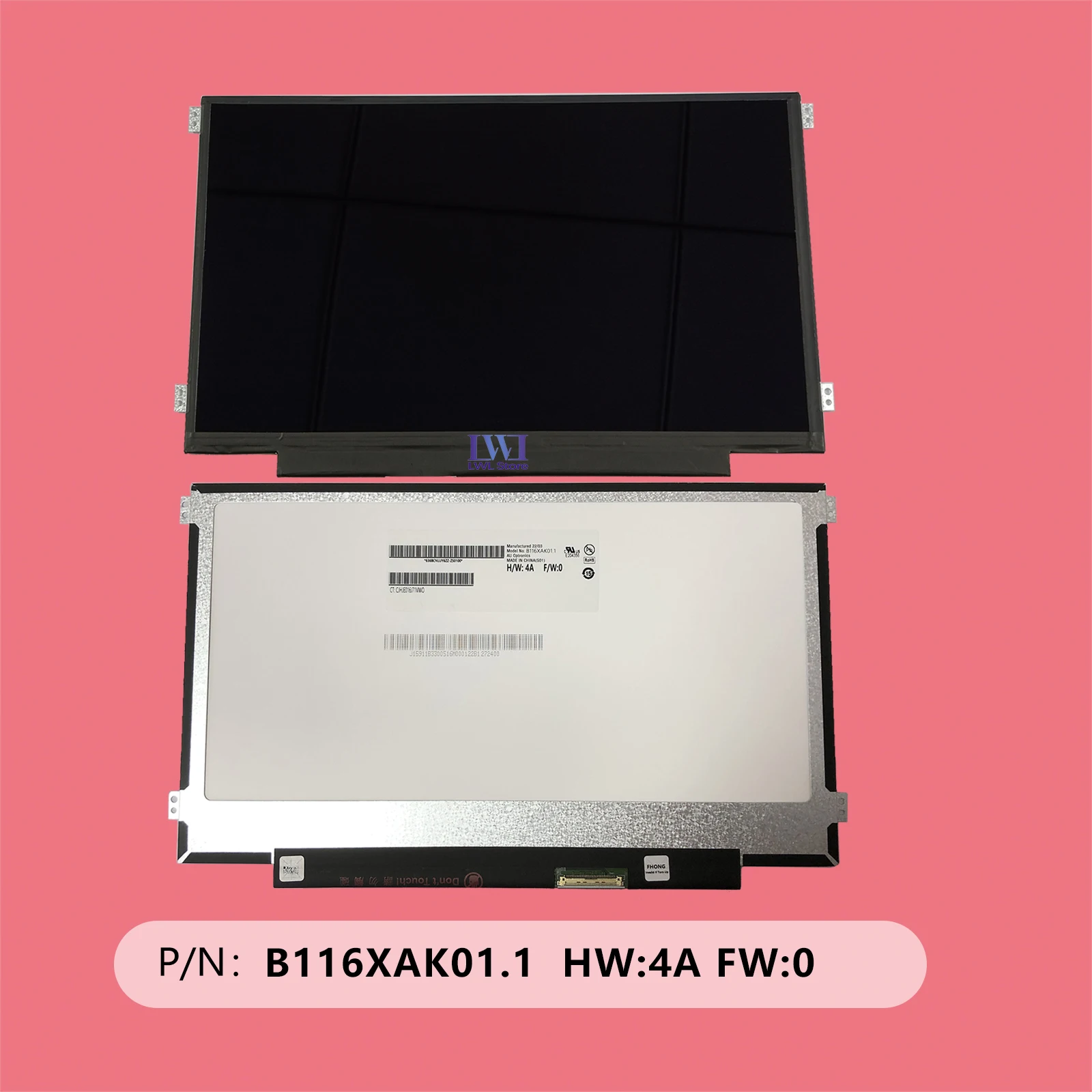 LWL NEW B116XAK01.1 11 6-дюймовый ЖК-экран для ноутбука с сенсорным экраном 40 контактов 1366x768
