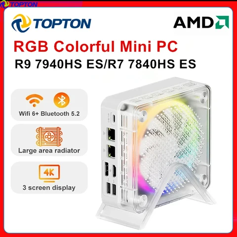 Мини-ПК Topton AMD R9 Ryzen 9 6900HX ES R5 7640HS