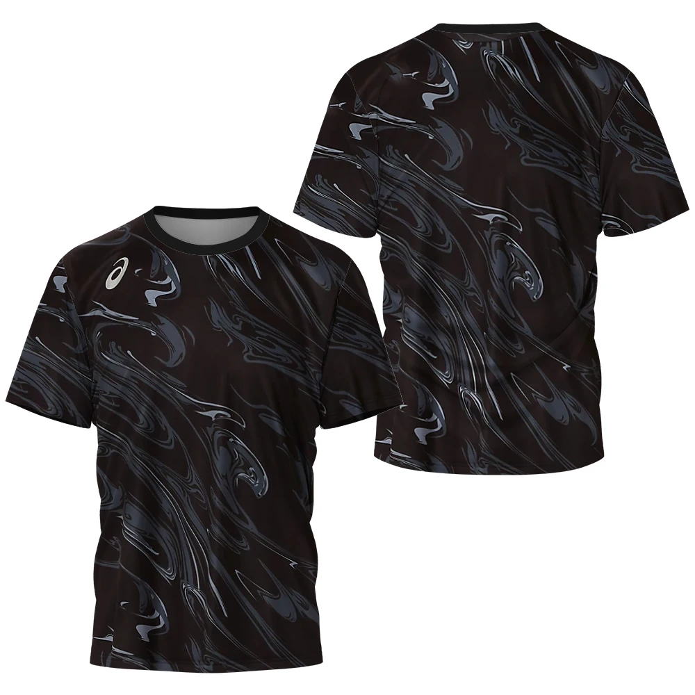 

Men's Quick Drying Badminton T-Shirt Tennis T-Shirt Table Tennis T-Shirt Men's Run Training Breathable T-Shirt Exquisite Pattern