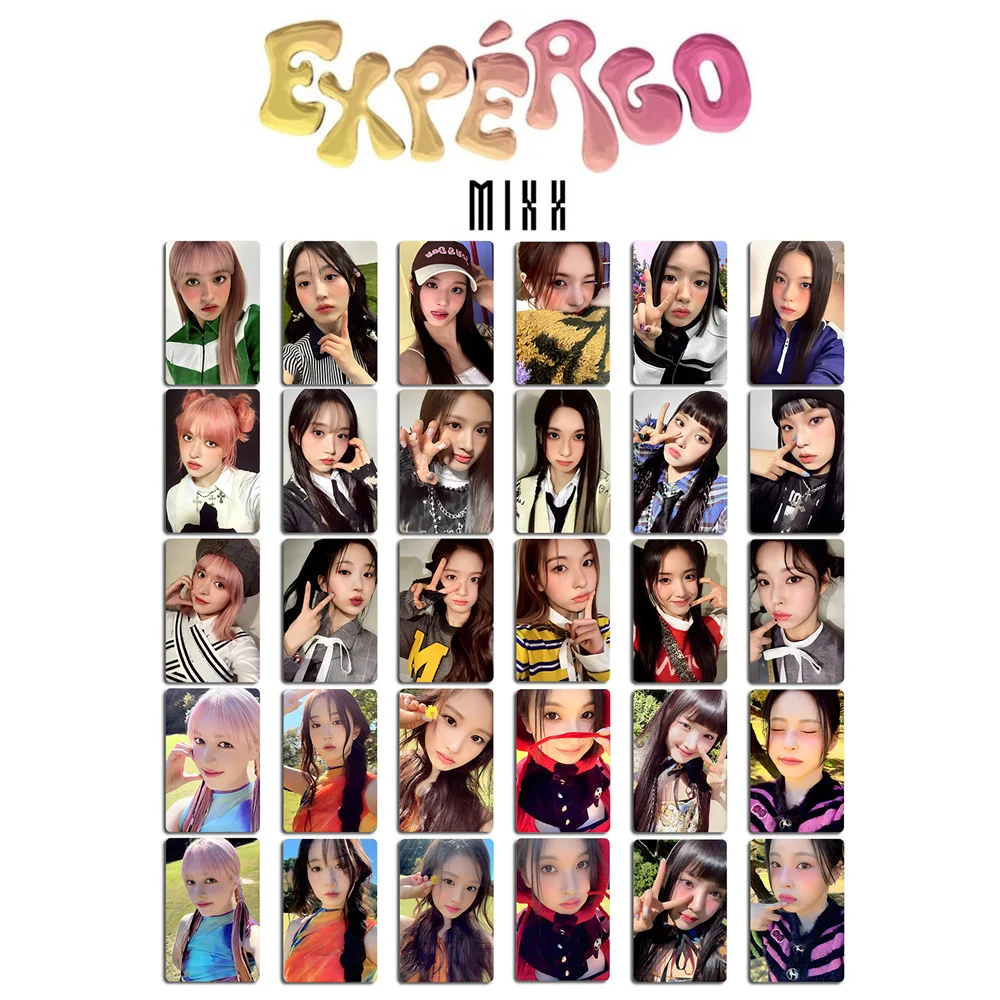 

6pcs/set Kpop NMIXX Photocards Lomo Albums expérgo Cards HAEWON BAE JIWOO Double-sided Printing Postcards Fans Gift Collectible