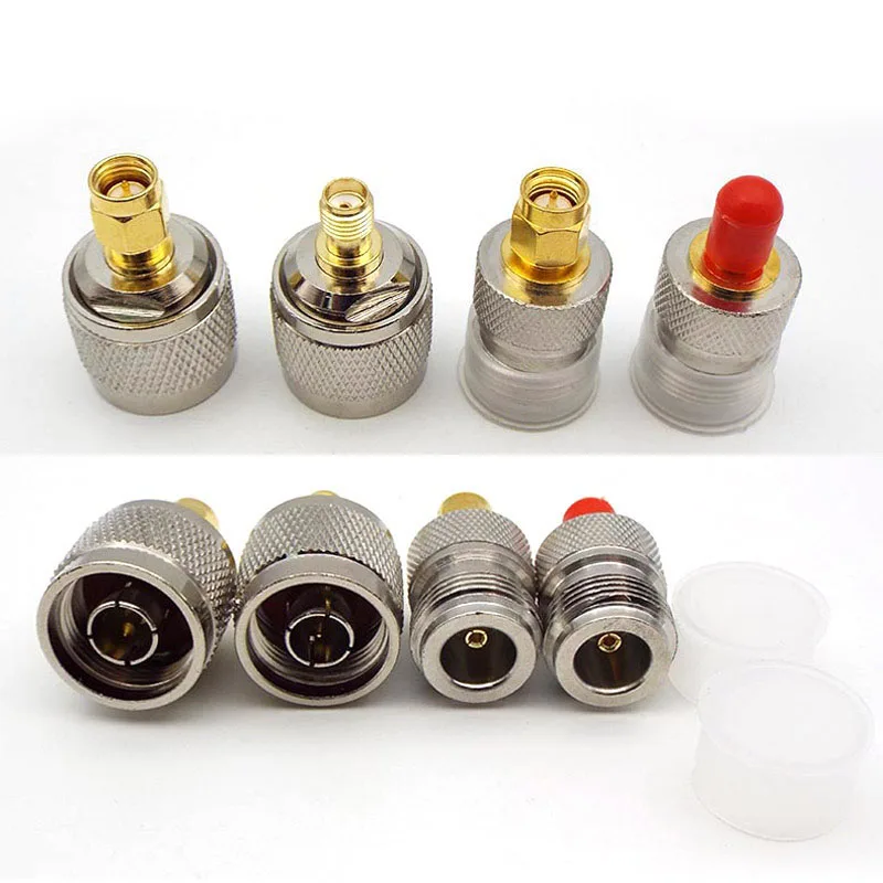 

2pcs SMA male female to N male female jack Connector type adapter plug sma Male Female Test Converter Brass Coax Coaxial cable T