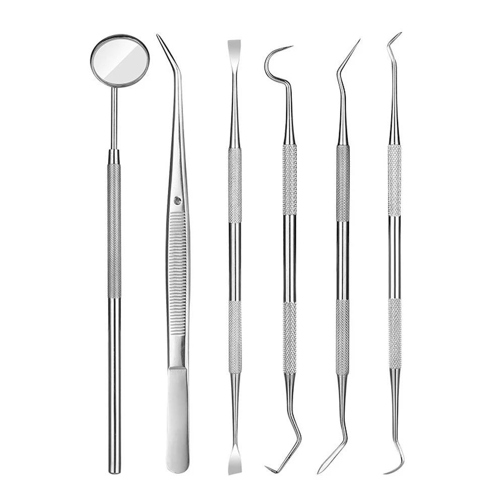 Stainless Steel Dental Mirror 5 Pieces Dentist Dental Oral Mirror Laboratory Tools Tooth Whitening