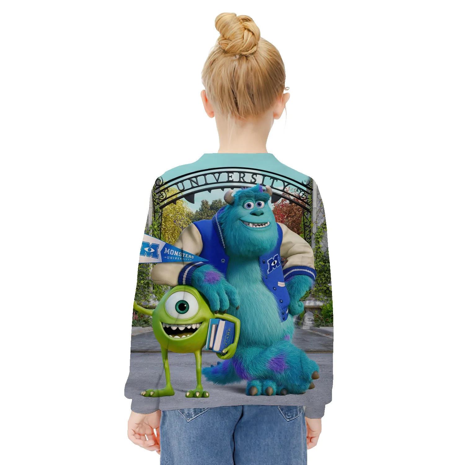 

Monsters, Inc Movie Print Boys' Sweatshirt Kids Disney Spring/Autumn Hooded Long Sleeve T-Shirt Pullover Jacket