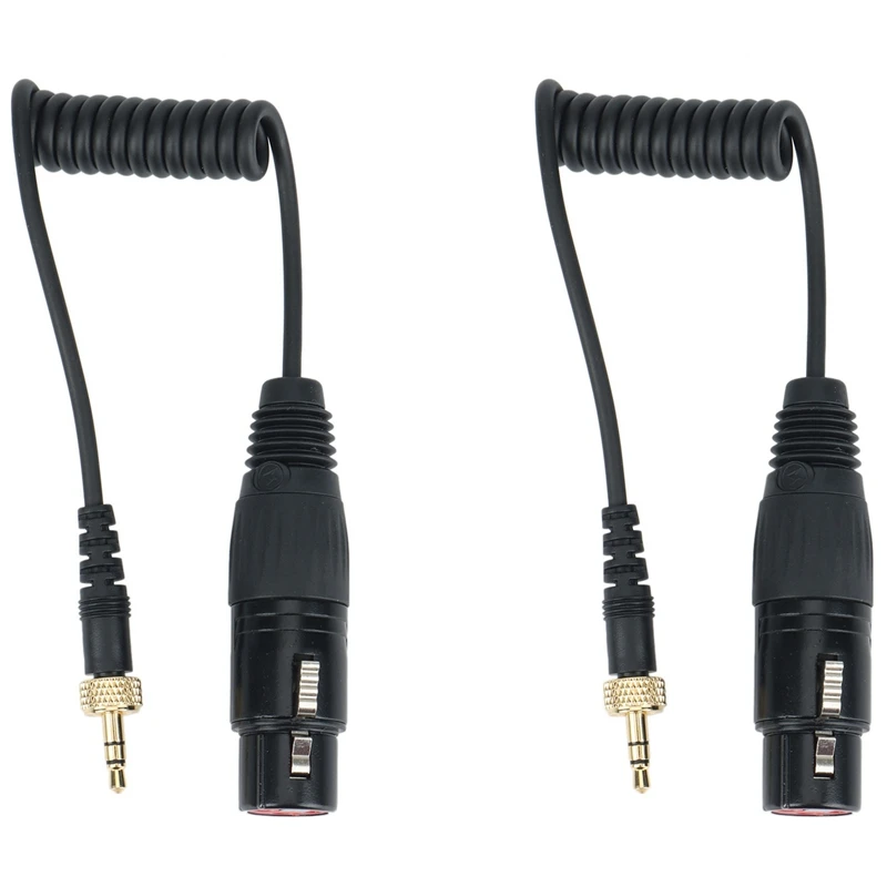 2X Saramonic Locking Type 3.5Mm To 3.5Mm TRS To XLR Female Microphone Output Universal Audio Cable