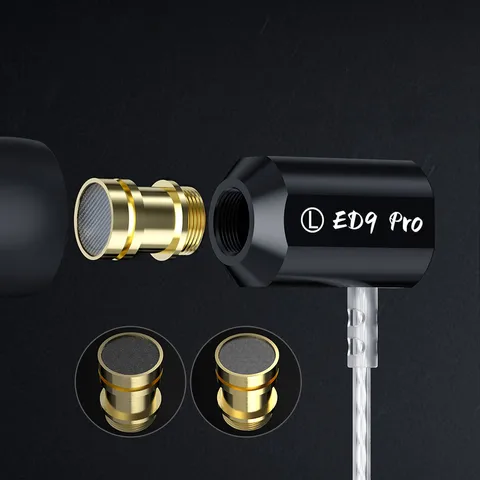 KZ ED9 PRO металлические проводные наушники