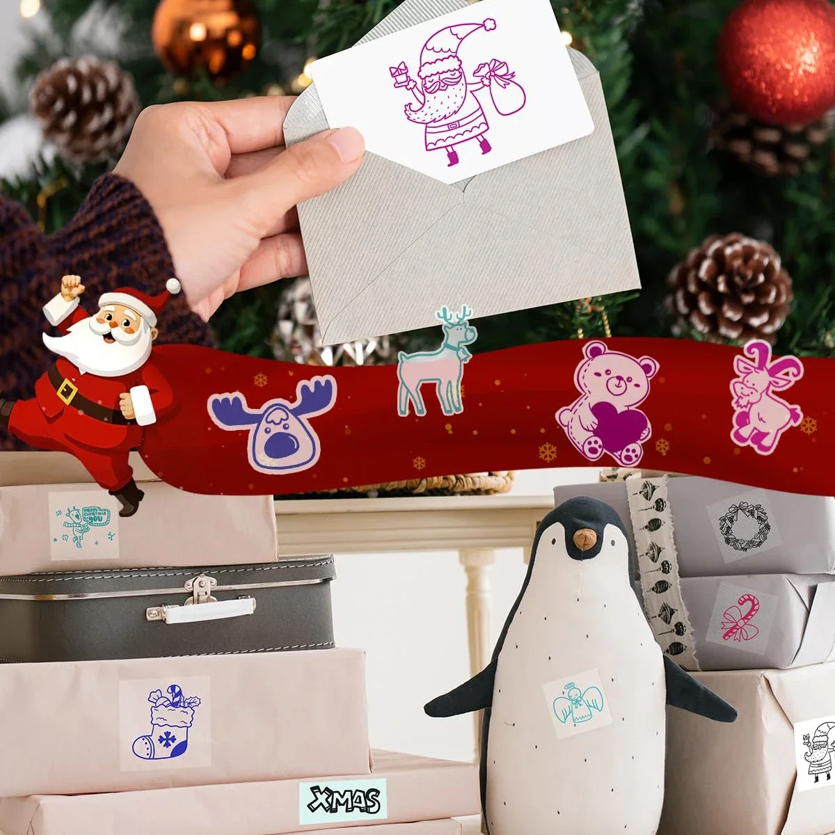 Клейкая термобумага T02 для мини-принтера наклеек M02/T02/M02 Pro/M02S/M03/M03AS/M04S/M04AS черный на