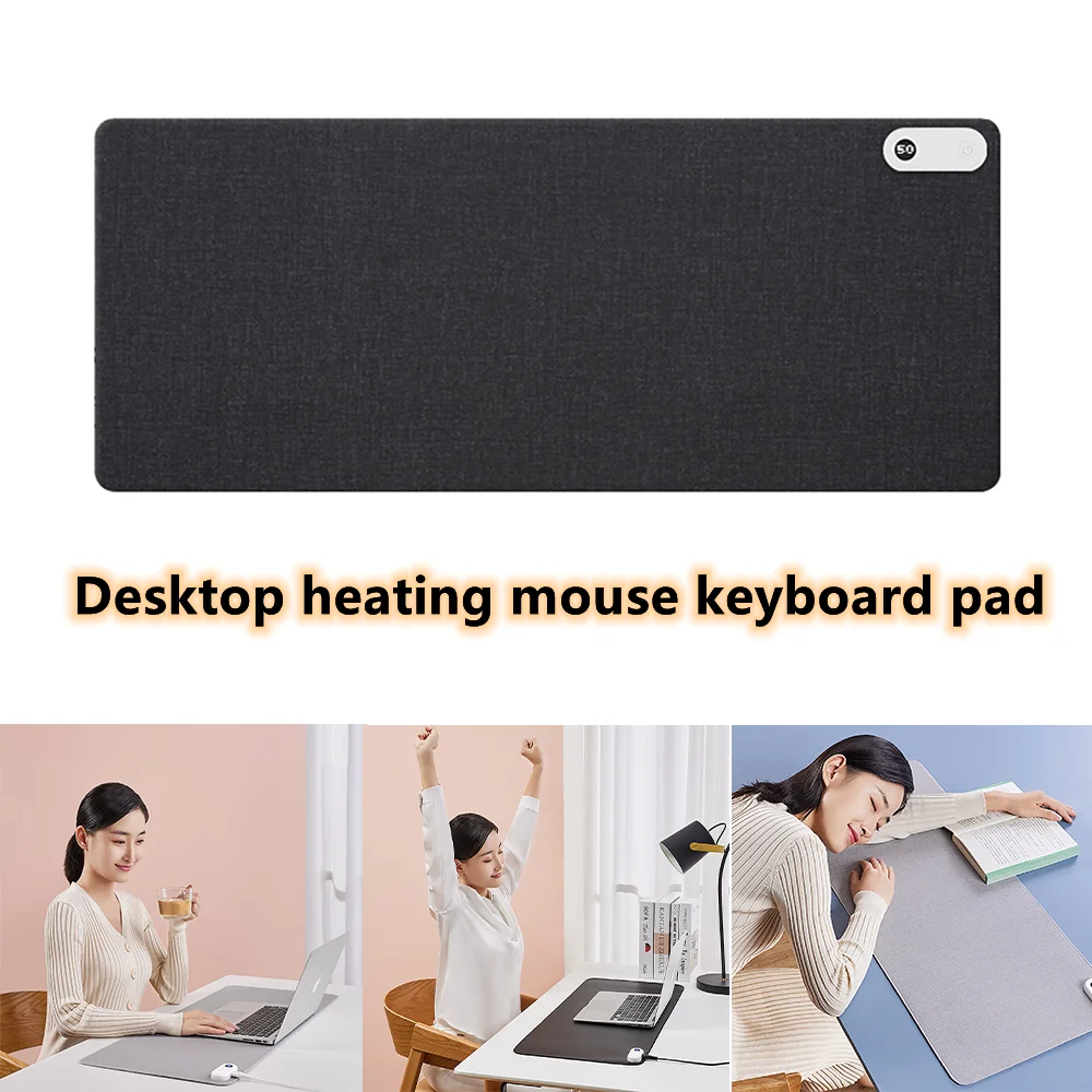 

Winter Mouse Pad Warming Mousepad Third Gear Temperature Keyboard Mat Desk Mousepad For Desktop Office Table Laptop Mousepad