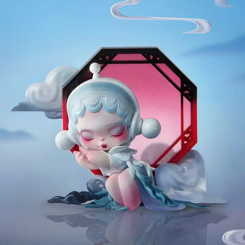 Фото POP MART Skullpanda Series Limited Слепая коробка Подвесная карта Настольный декор Коллекция Фигурка Таинственная коробка Декор Подарочная игрушка №4