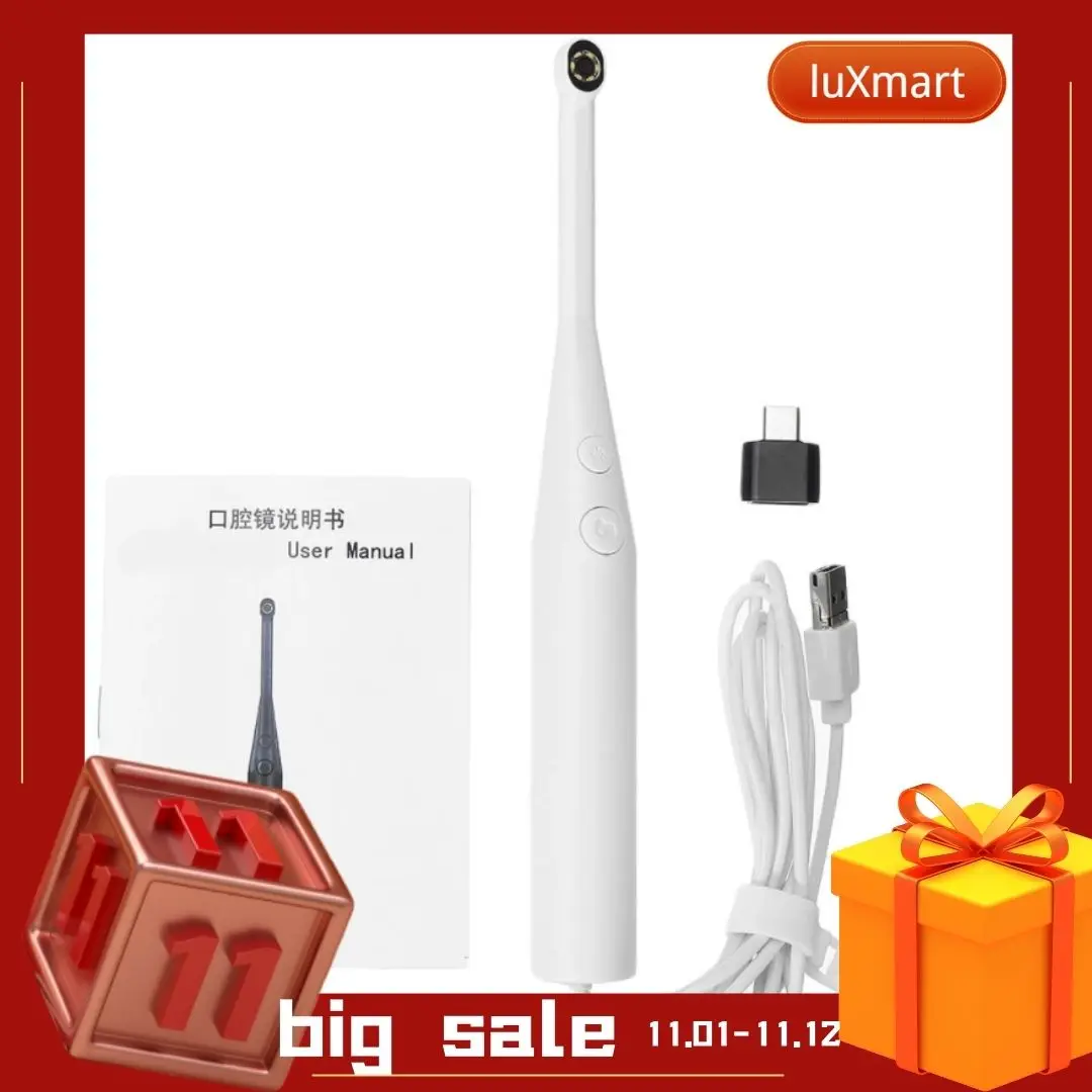 

200W Pixel 1080P Dental USB Intraoral Camera 8 LED Light Oral Endoscope Dental Real-time Video 3 Speed Brightness