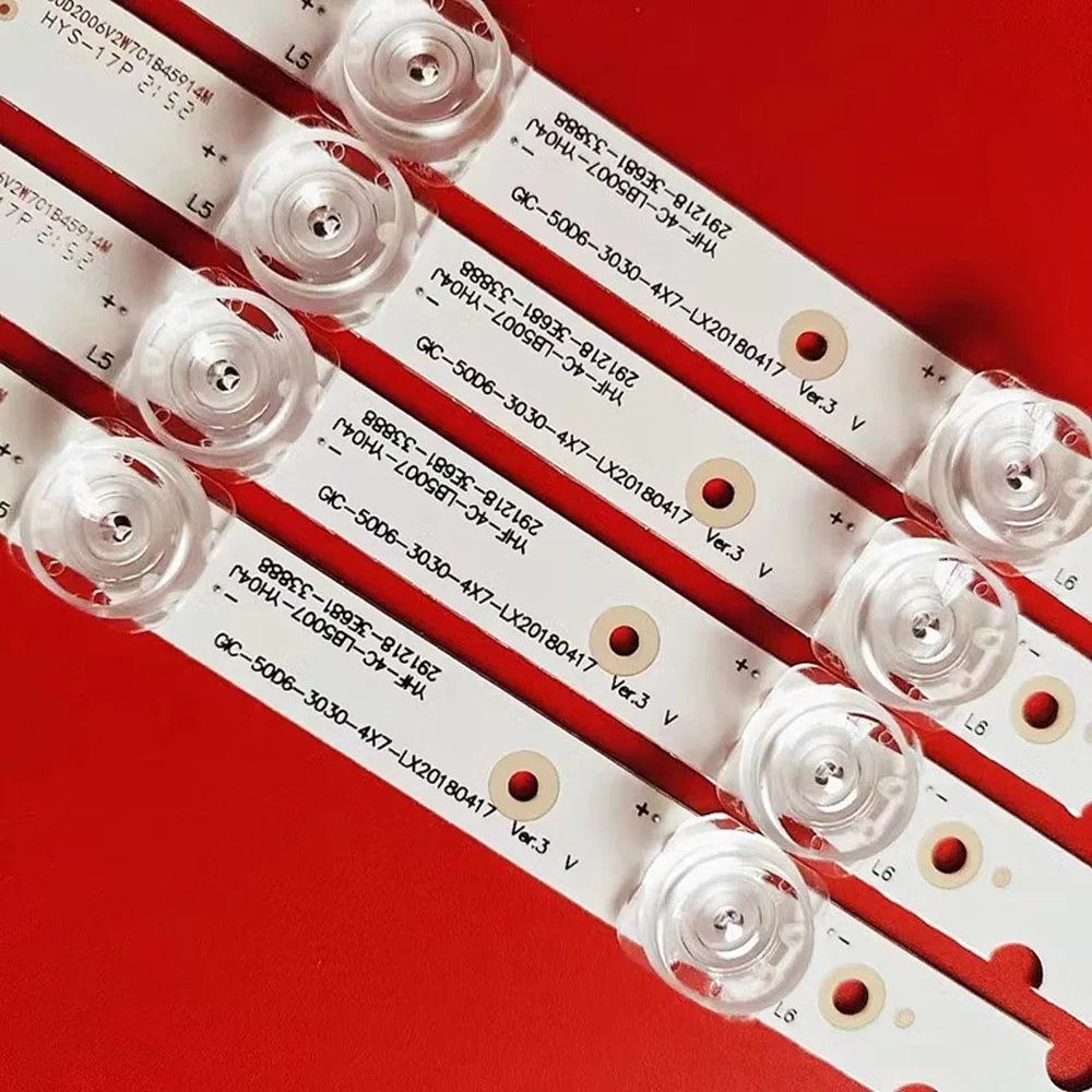 4/20 шт. Φ Bar для TCL 50V2 50L2 50HR330M07A0 V1 4C-LB5007-ZM02J89M светодиодный 50UD6306 50UD6676