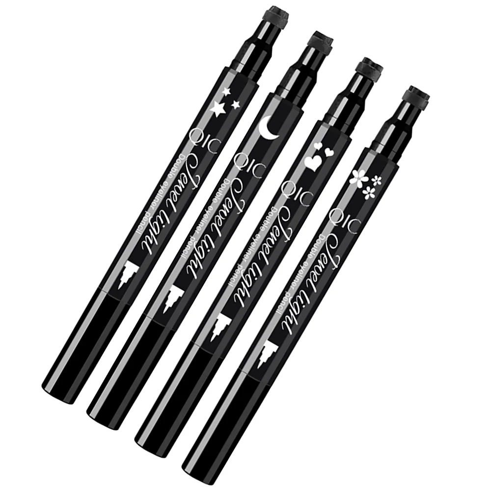 

4pcs Stamp Pen Long-lasting Durable Prime Eyeliner Set Eye Eye for Lady