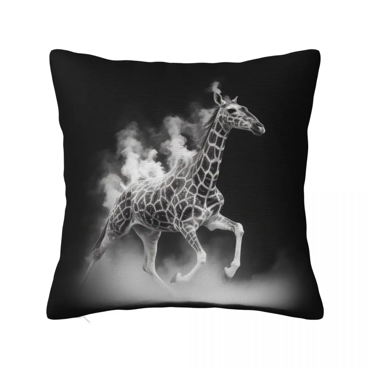 

Giraffe Pillow Case White Powder Light Sketch Polyester Car Pillowcase Zipper Summer Luxury Cover