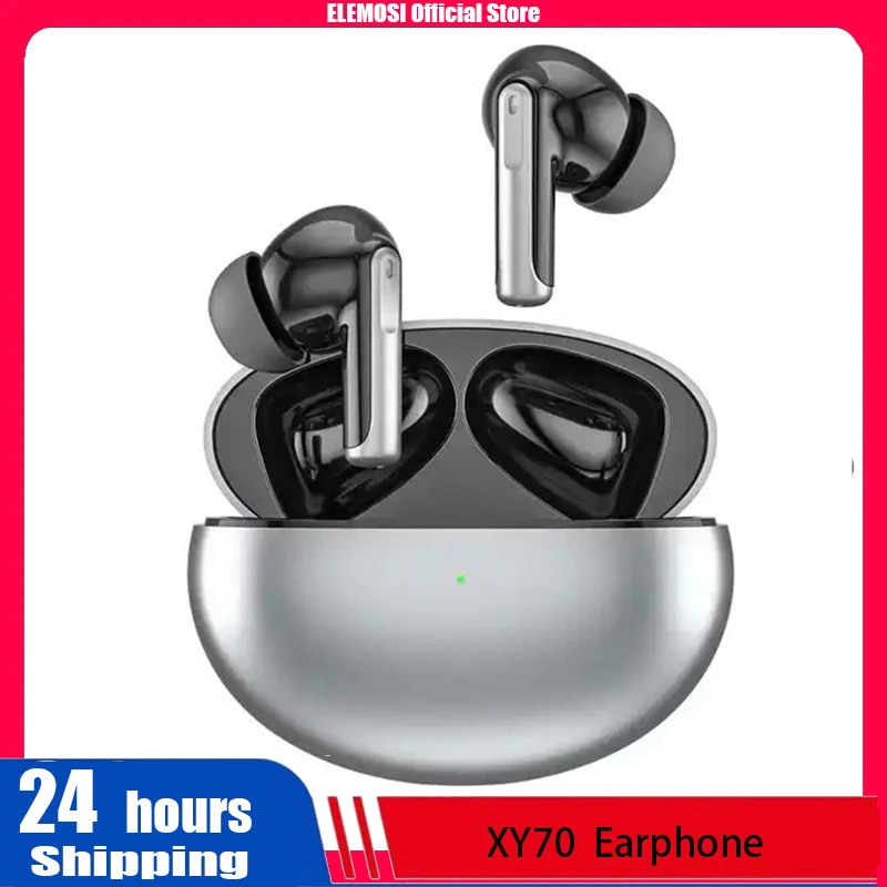 

Elemosi TWS Wireless Bluetooth Earphone ANC Earbuds True Active Noise Cancellation NC Low Latency Waterproof Earbuds