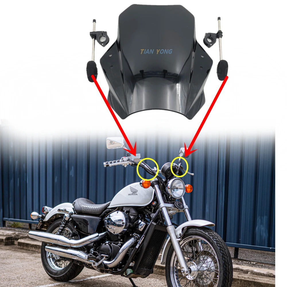 Фото Универсальный ветровой дефлектор ветрового стекла для Honda VT750S VT 750 S VT750 S №2