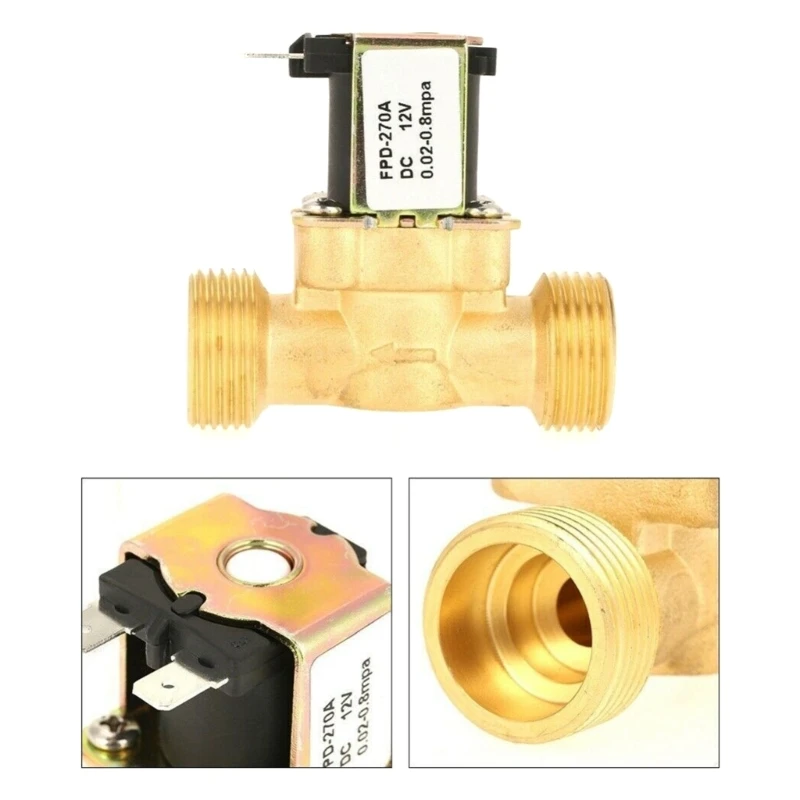 

Brass Water Normally Closed Inlet 6-Points DC12V 24V 220V Solar Water Heaters Flow Switch Solenoid