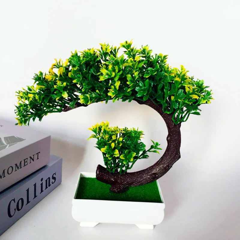 

Artificial Plant Bonsai Artificial Flower Home Hotel Garden Decoration Small Tree Potted Ornaments Handmade Ornamental Plants
