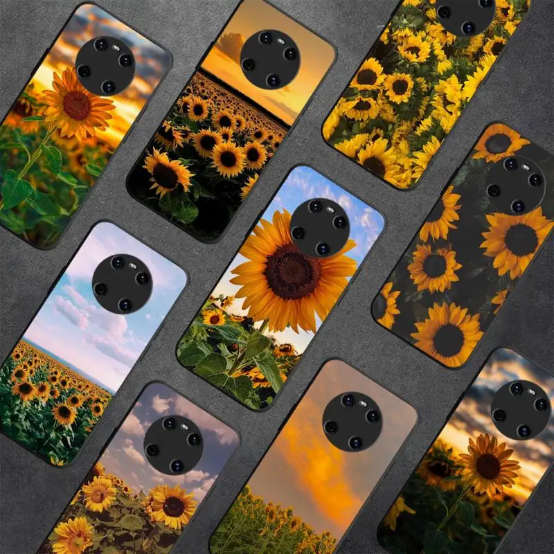 

Sun Flower Phone Case for Huawei Y 6 9 7 5 8s prime 2019 2018 enjoy 7 plus