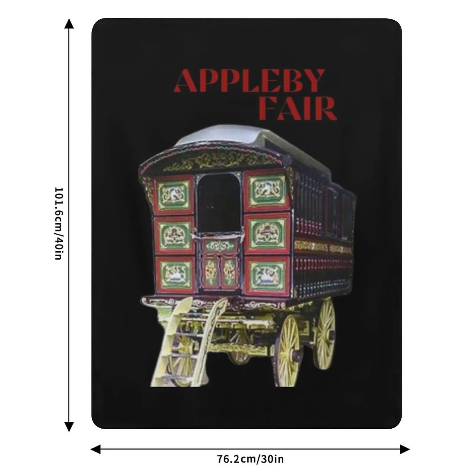 Плед Appleby Fair Vardo Gipsy Wagon Caravan, мягкий декоративный плед для дома, для дивана, спальни (art.: 3920dc3531c8b) - 3920dc3531c8b
