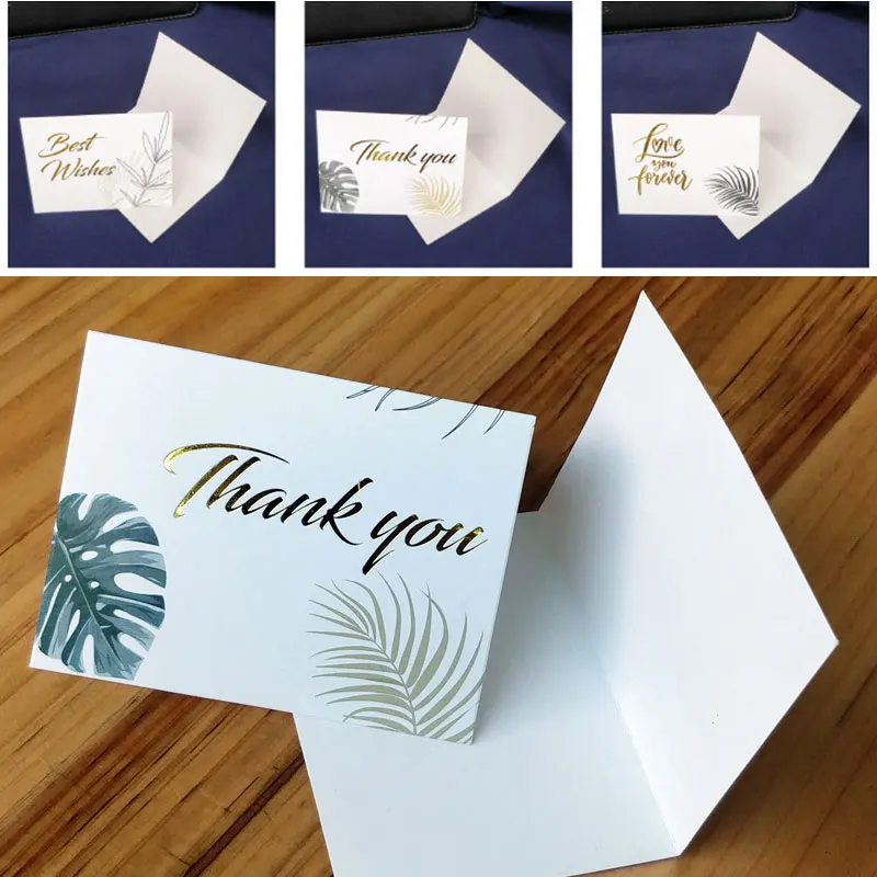 

Thank You for Supporting My Small Business Card Thanks Greeting Card Appreciation Cardstock for Gift 93*70mm Mini Gold Embossed