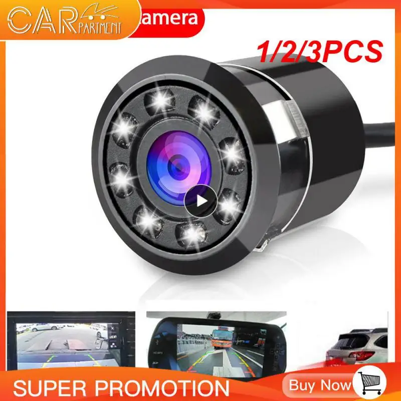 

1/2/3PCS LED Car Rear View Reverse Camera For Car Parking 170° Camera Night Cam Kit Waterproof Car Accessories for Parking
