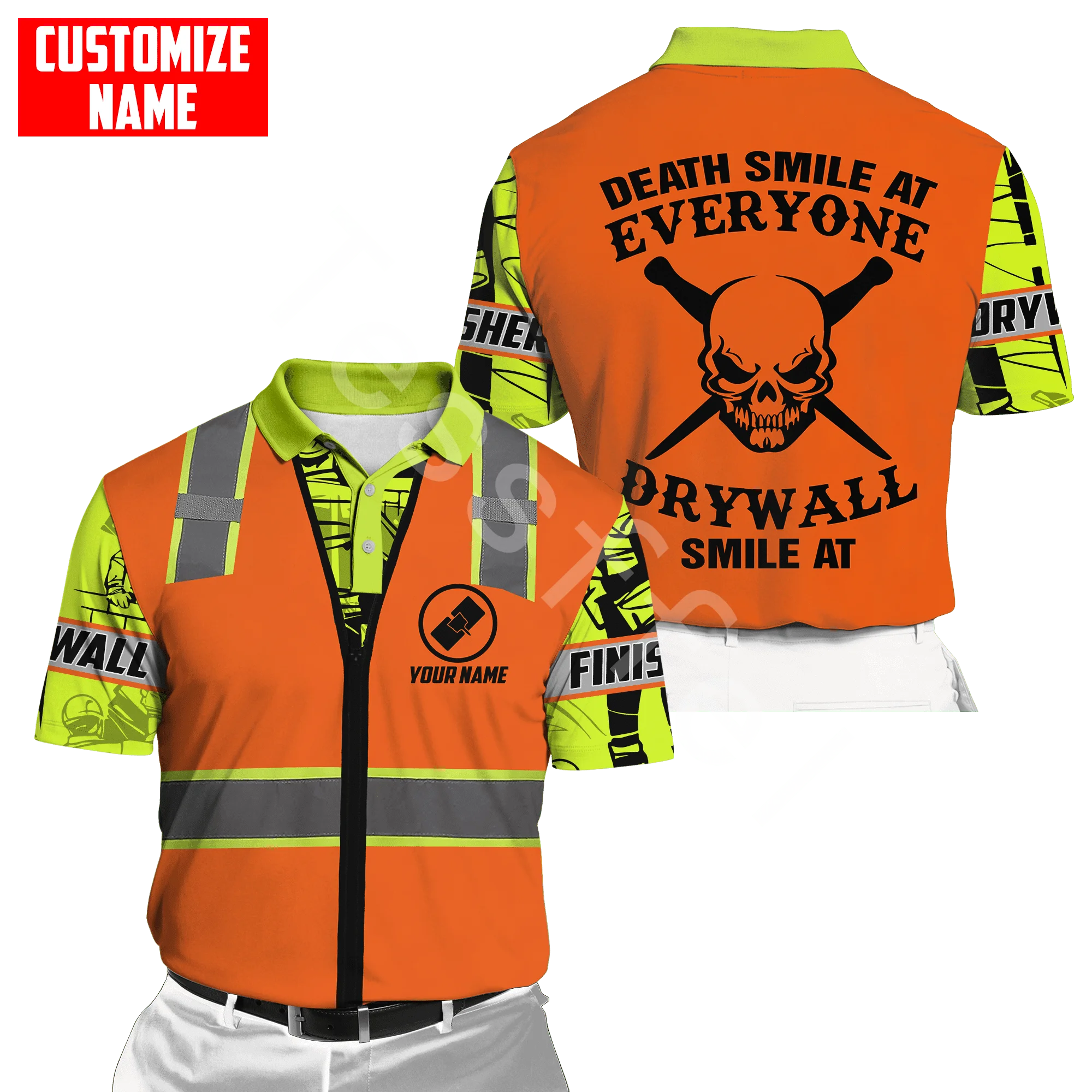 Мужская летняя футболка-поло с коротким рукавом и 3D-принтом |