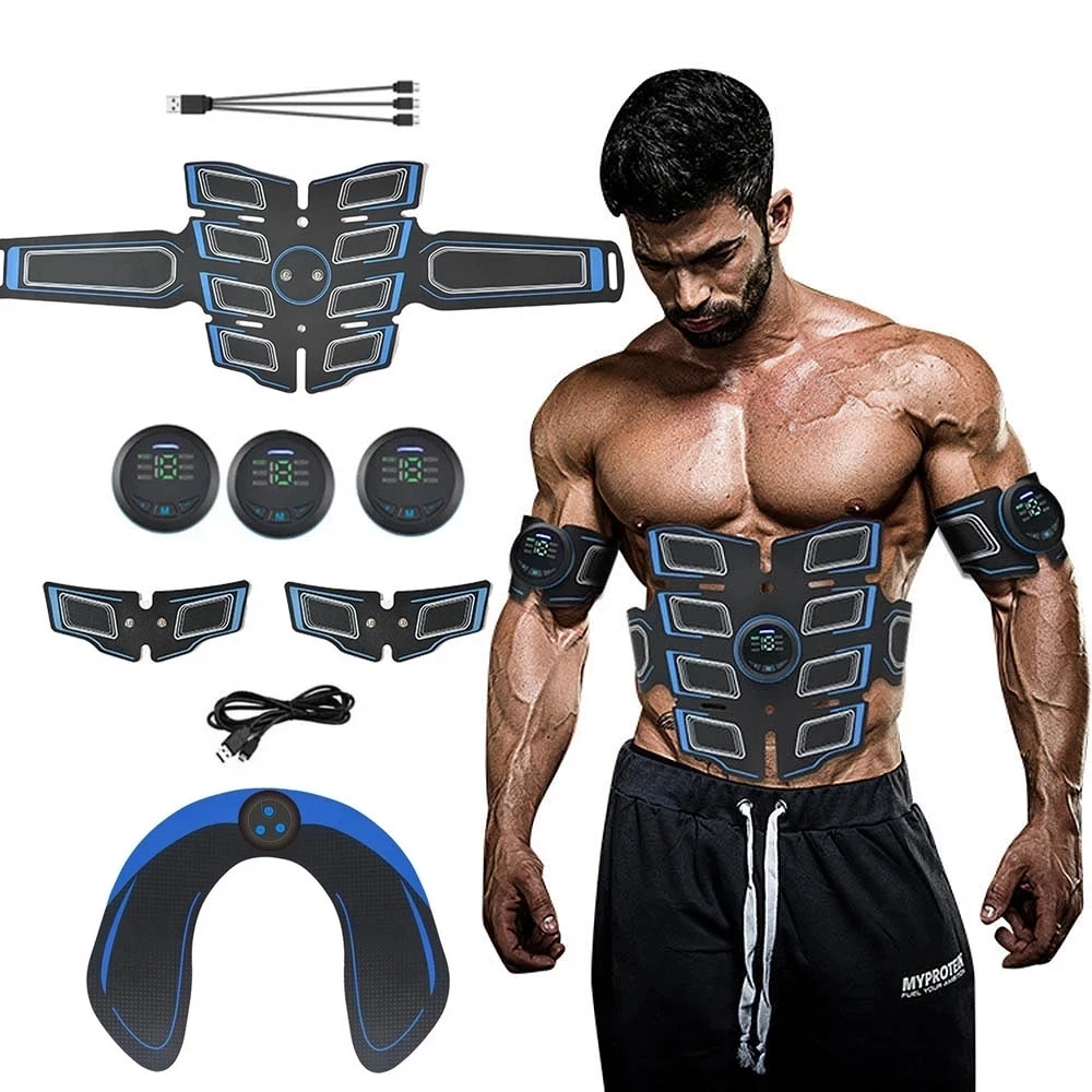 Belly Electrical Muscle Stimulator Fitness Press Machine Buttocks Trainer Electrostimulator EMS Abs Toner Abdominal Toning Belt