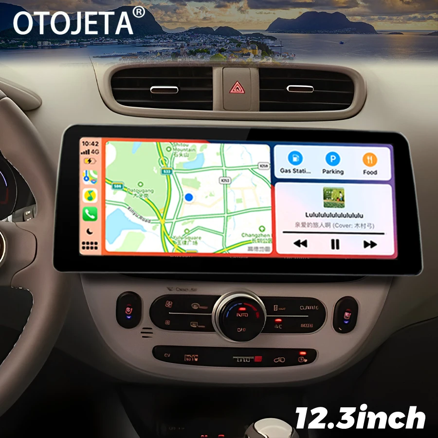 12 3-дюймовый 1920*720 Qled-экран Android 14 автомобильный видеоплеер 2Din-радио стерео для KIA