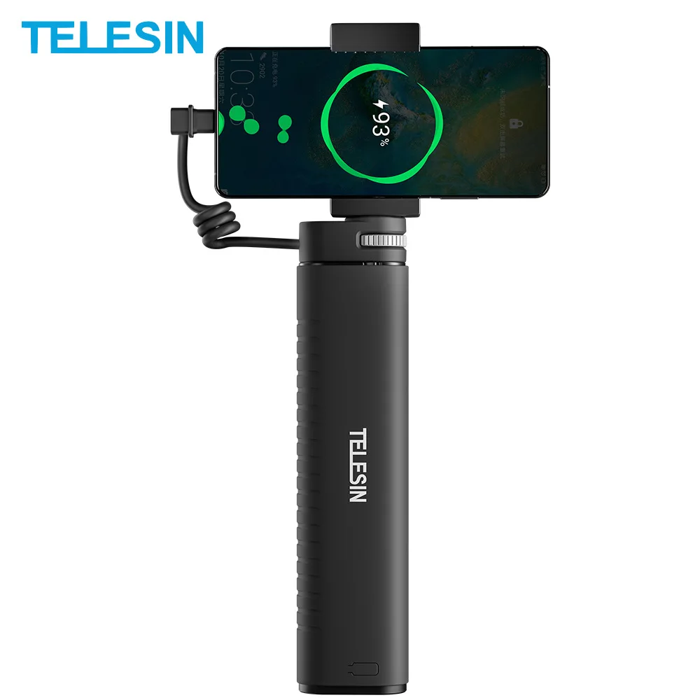 TELESIN Rechargeable Selfie Stick for GoPro11/10/9/8/DJI Action3 Action Camera Mobile Phone enlarge