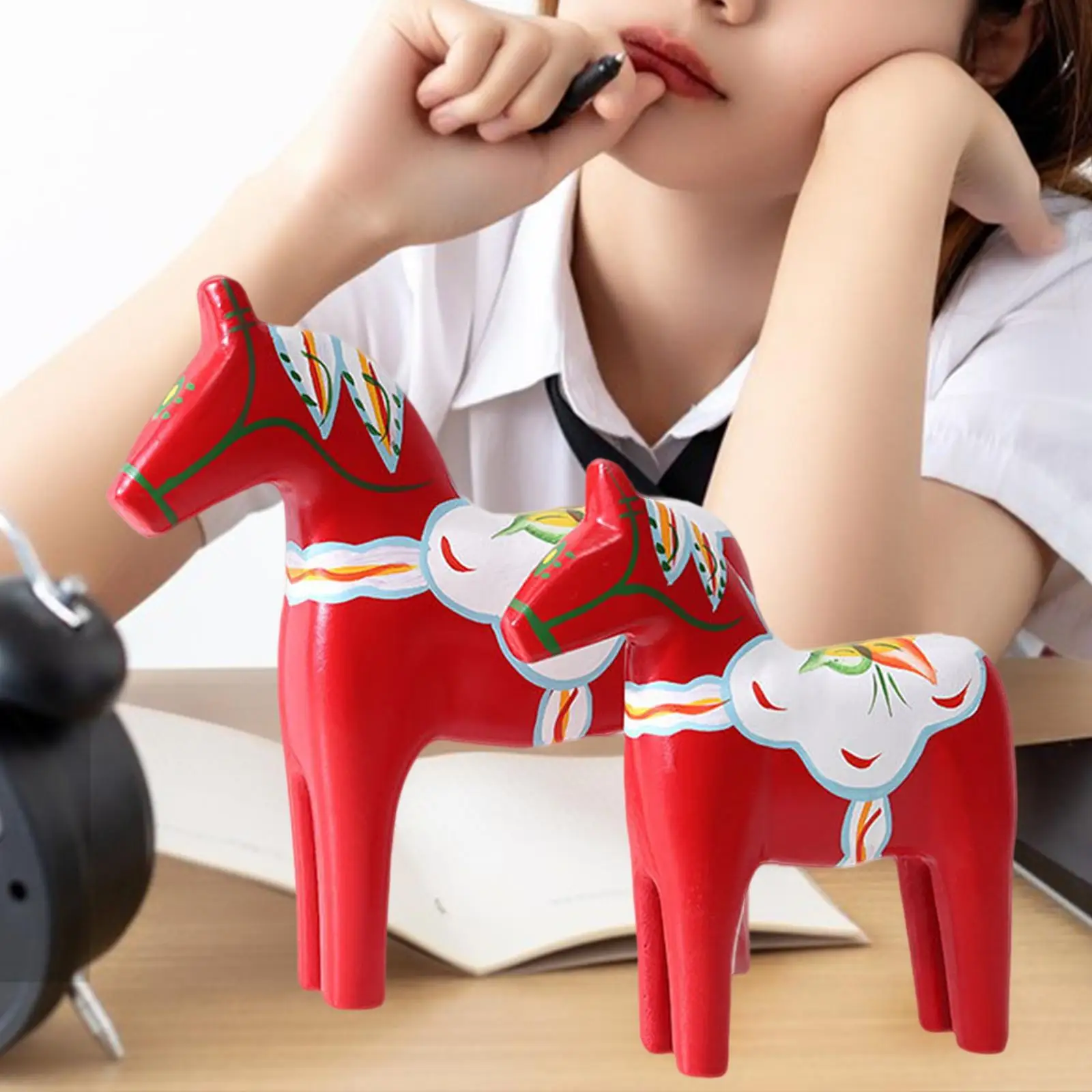 2 шт. фигурка лошади с надписью Dalecarlian