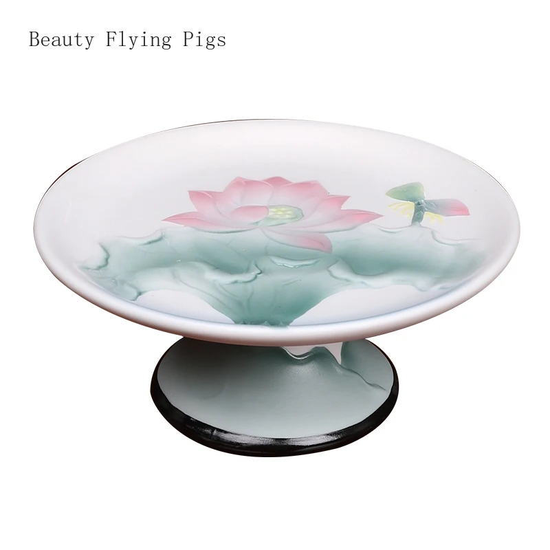 Креативные искусственные цветы и листья для домашнего использования тарелки с