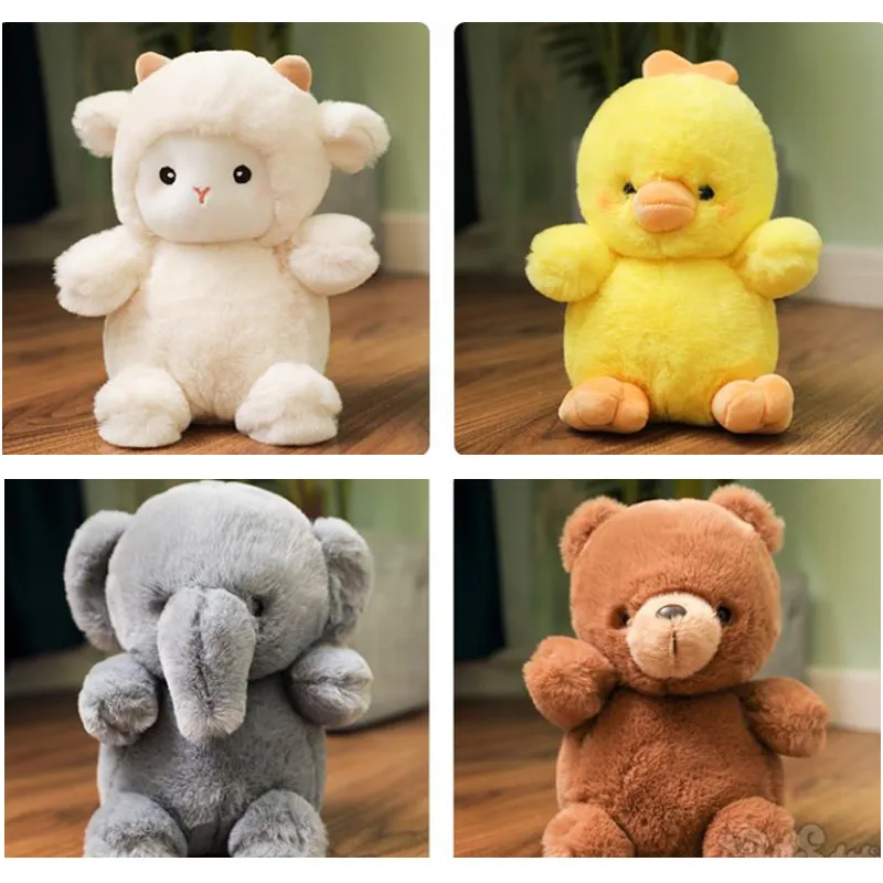 

JY Cute bear sheep chicken elepant Plush Pendant Toy Doll 23CM Birthday gift TB03