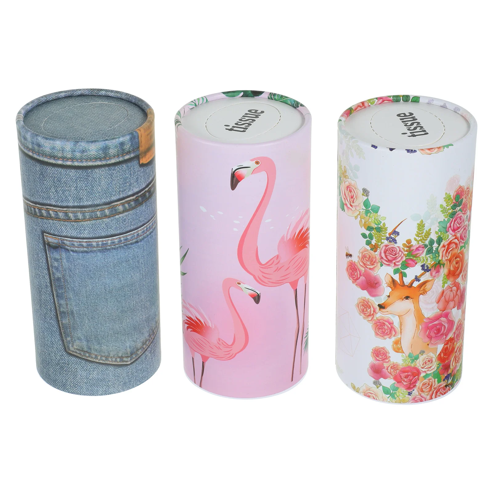 

3 Pcs Cylinder Pumping Paper Convenient Facial Tissue Towel Holder Gift Adorable Face Car Accessory Travel Bulk Gifts