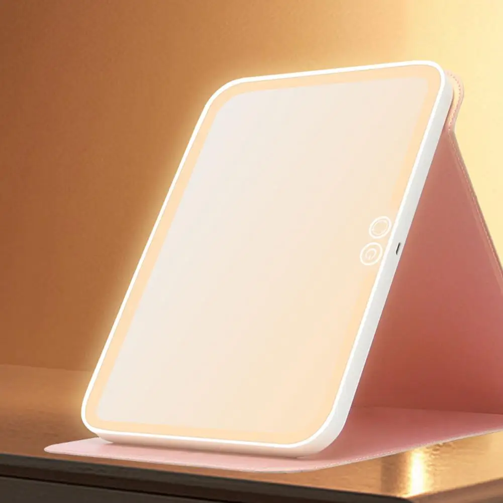 

1 Set Convenient Portable Foldable Travel Cosmetic LED Filling Mirror Bedroom Supplies Makeup Mirror Cosmetic Mirror