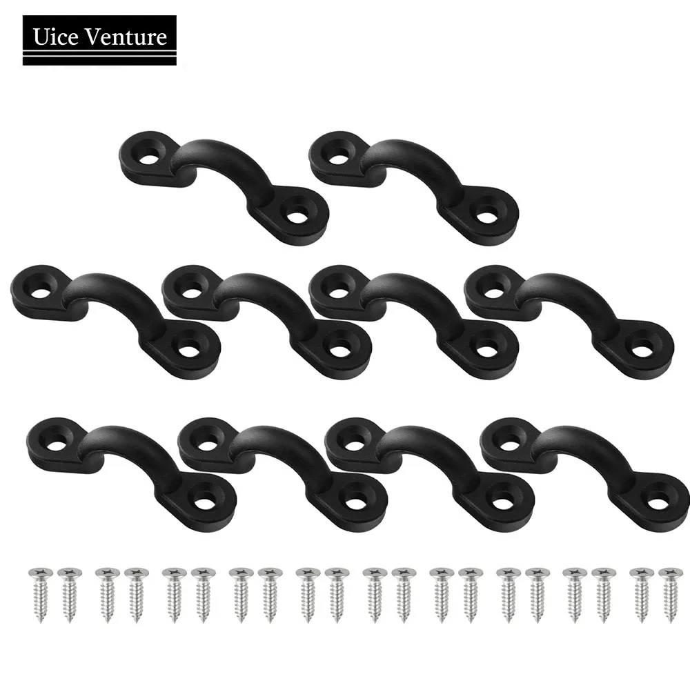Nylon Bungee Deck Loops Tie Down Kayak Pad Eye With Rivets Kayak Canoe Accessories