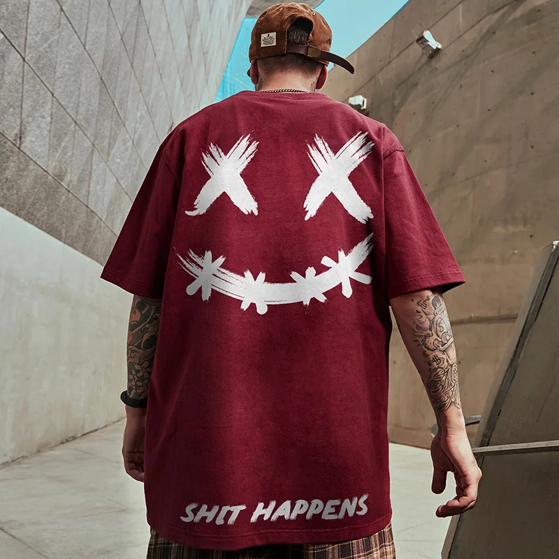 

Футболка мужская свободного покроя, хлопок, короткий рукав, Повседневная Базовая, оверсайз, модная рубашка в стиле хип-хоп, мягкая, 2023