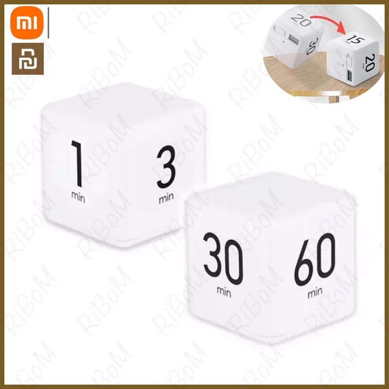 New Cube Timer Stylish Mini Rubik Timer 1 3 5 10 /15 20 30 60 Minutes Time Management For Cooking Working & Taking A Nap