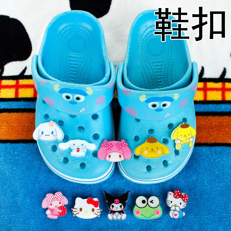 

1pcs Sale Hot Selling Sanrio Shoe Buckle Acrylic Croc Charms Souvenir Decoration Wholesale Charms for Boys Women Gifts X-mas