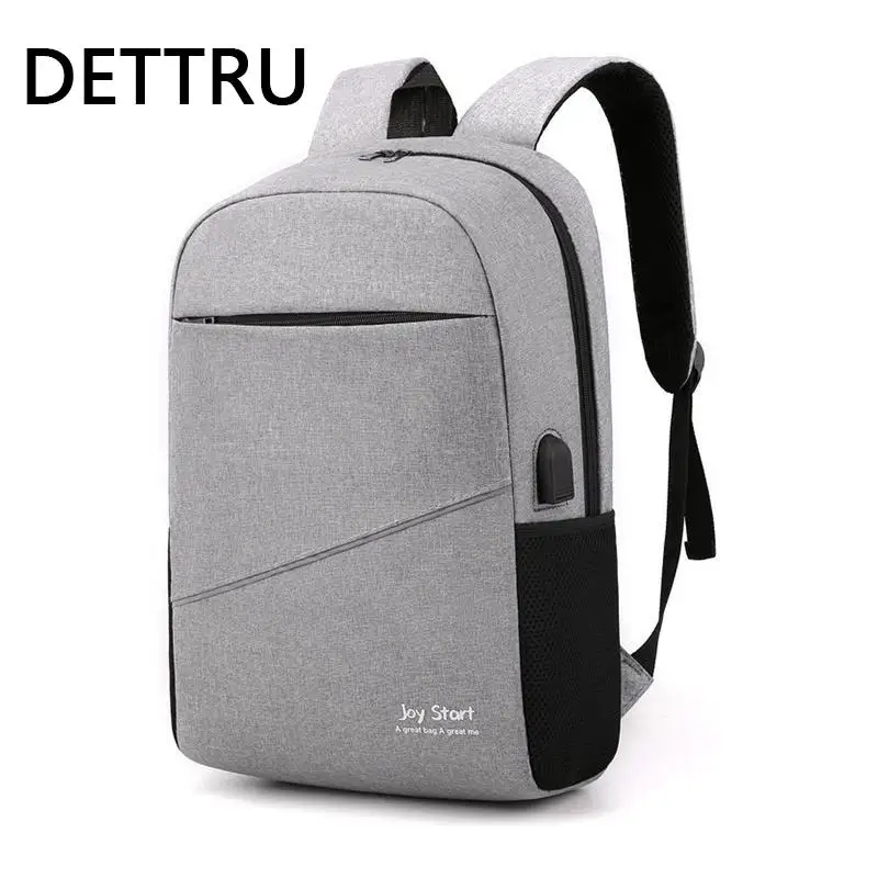 

Business Men Backpack Multifunctional Gray Convenient Backbag with Charging Waterproof Casual Designer Bag For Laptop Rucksack